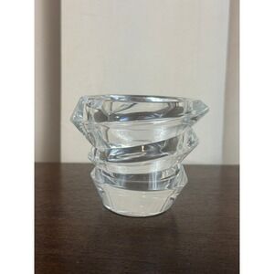 VTG Nachtmann Crystal Slice Votive Candle Holder 3" Tall EUC!‎